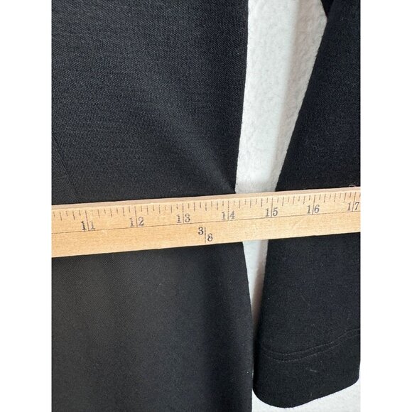 VTG Jane Justin 100% wool A line Dress minimalist dark romantic sz 12 - Picture 7 of 8